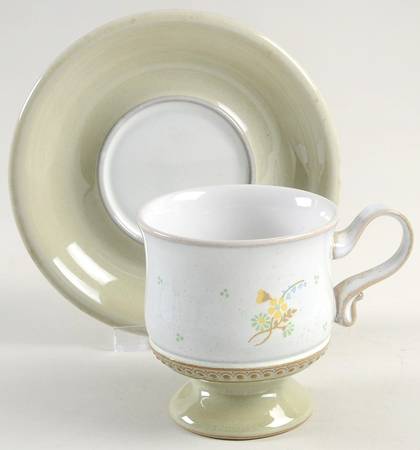 Verona Footed Cup & Saucer Set