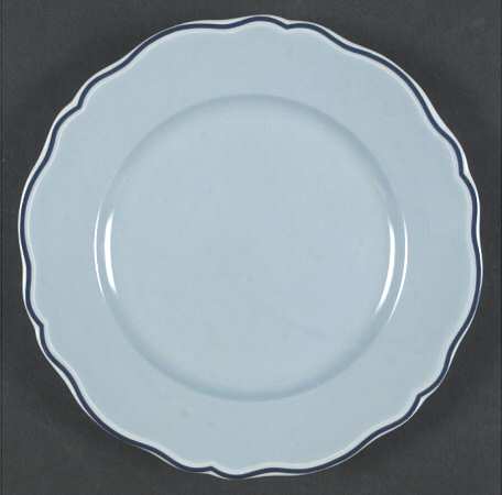 Blue Gingham Salad Plate