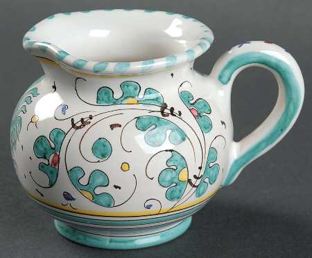 Green Rooster (Orvieto) Creamer