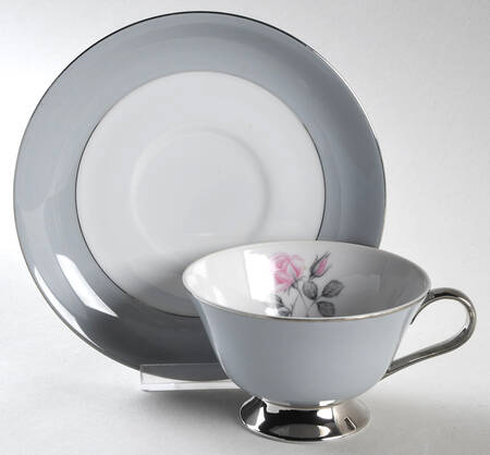 Rose Deville Footed Cup & Saucer Set by Deville