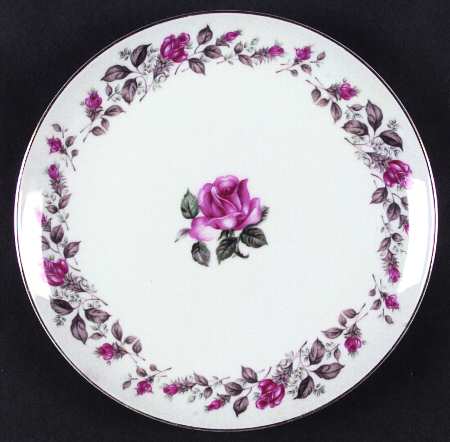 Moss Rose Luncheon Plate