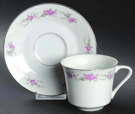 Pageant Flat Cup & Saucer Set