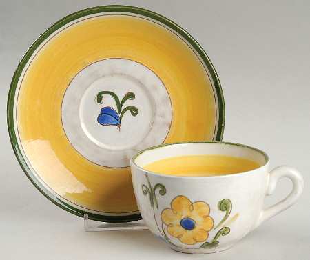 Laurita Flat Cup & Saucer Set by Dellaware