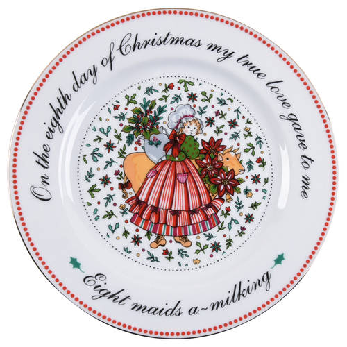 Twelve Days of Christmas Salad Plate