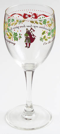 Twelve Days of Christmas 8 Oz Glassware Wine