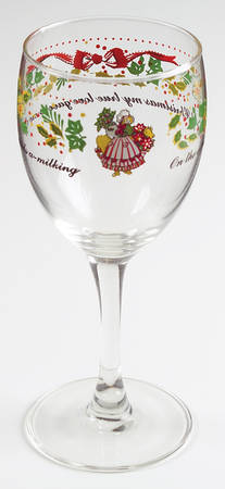 Twelve Days of Christmas 8 Oz Glassware Wine