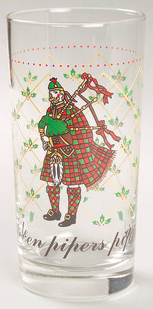 Twelve Days of Christmas 10 Oz Glassware Tumbler