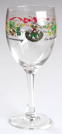 Twelve Days of Christmas 10 Oz Glassware Goblet
