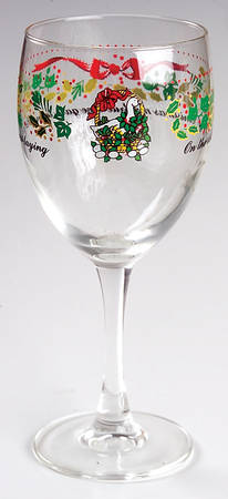 Twelve Days of Christmas 10 Oz Glassware Goblet