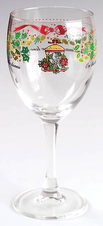 Twelve Days of Christmas 10 Oz Glassware Goblet