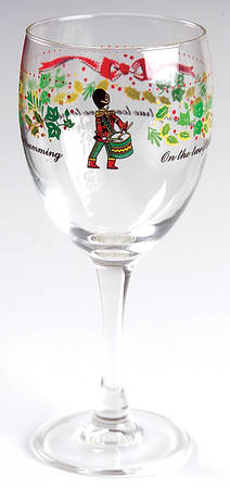 Twelve Days of Christmas 10 Oz Glassware Goblet