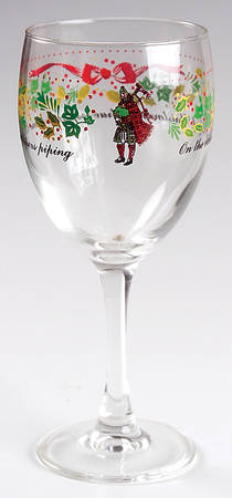 Twelve Days of Christmas 10 Oz Glassware Goblet