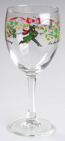 Twelve Days of Christmas 10 Oz Glassware Goblet
