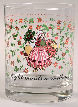 Twelve Days of Christmas 12 Oz Glassware Tumbler