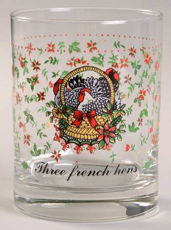 Twelve Days of Christmas 12 Oz Glassware Tumbler