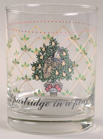 Twelve Days of Christmas 12 Oz Glassware Tumbler