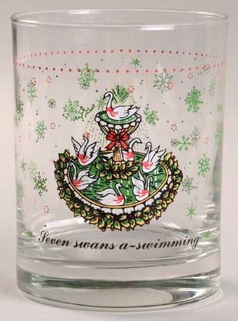 Twelve Days of Christmas 12 Oz Glassware Tumbler