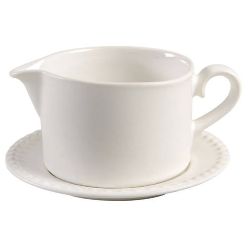 Rondure Rice Gravy Boat & Underplate