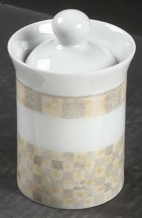 Checkar Sugar Bowl & Lid by Dansk