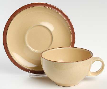 Juice Lemon Flat Cup & Saucer Set