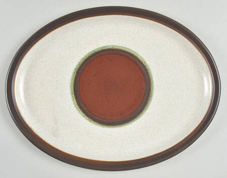 Potter's Wheel Parchment 13" Oval Serving Platter