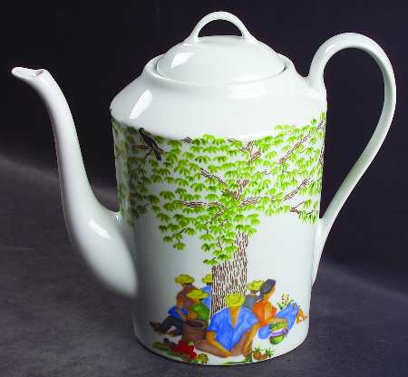 Caraibes Tropical Island Coffee Pot & Lid
