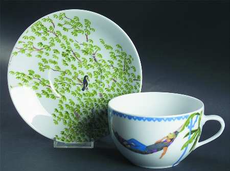 Caraibes Tropical Island Breakfast Cup & Saucer Set