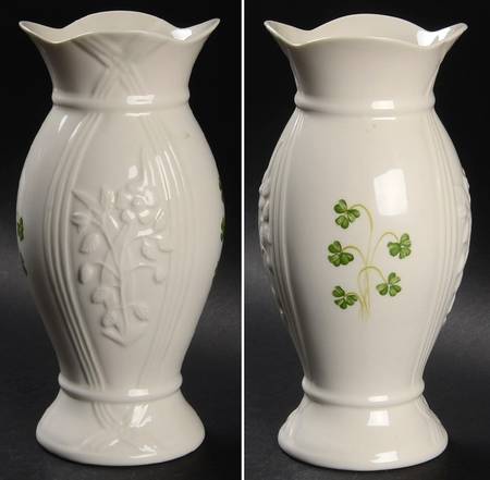 Shamrock (Embossed) 7" Vase