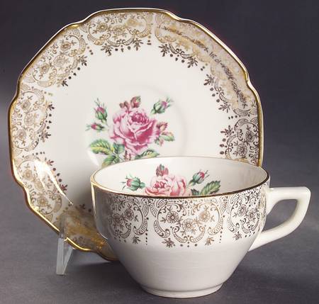Briar Rose Flat Cup & Saucer Set