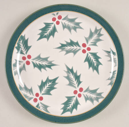 Harlequin Holly Green Salad Plate