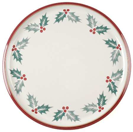 Harlequin Holly Red 13" Chop Plate (Round Platter)