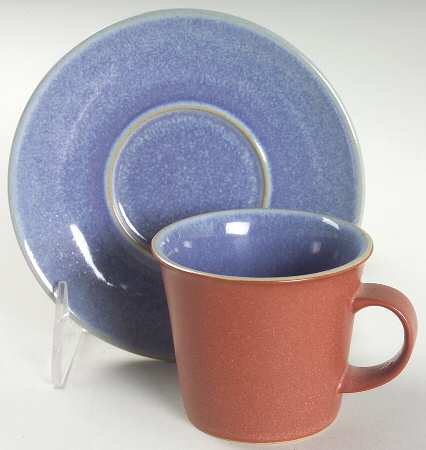 Juice Berry Flat Demitasse Cup & Saucer Set