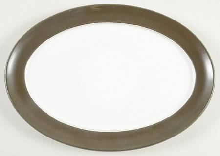 Chevron 11" Oval Serving Platter