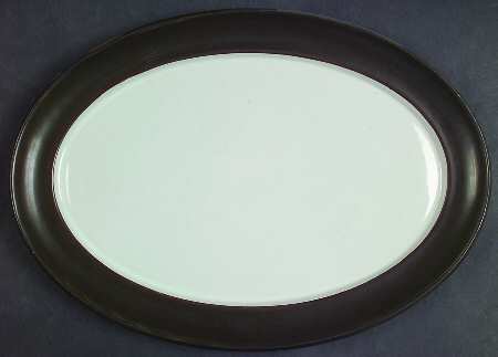 Chevron 12" Oval Serving Platter