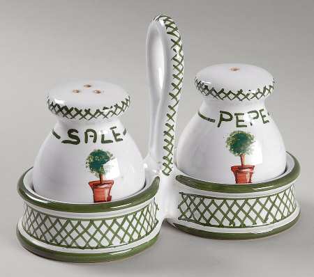 Giardino (3 Pc) Salt & Pepper Tray Set
