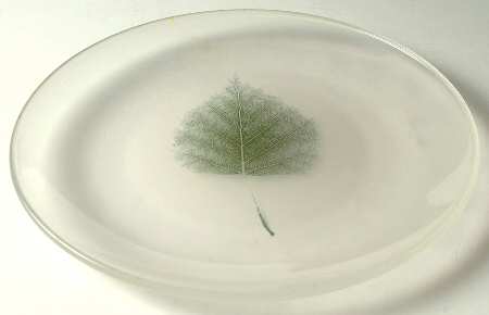 Energy Leaf Glassware Salad Plate