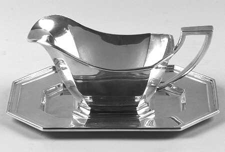 Fairfax (Sterling, Hollowware) Sterling Gravy Boat & Underplate