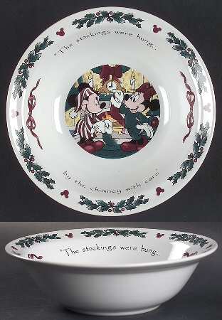 Twas The Night Before Christmas Rim Cereal Bowl
