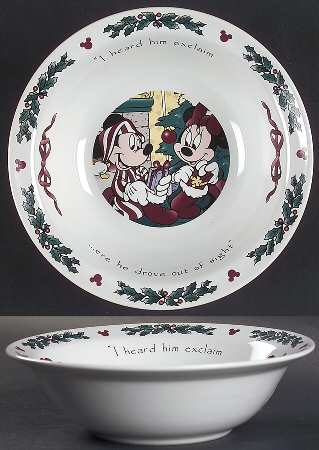 Twas The Night Before Christmas Rim Cereal Bowl