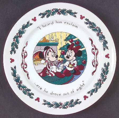 Twas The Night Before Christmas Salad Plate
