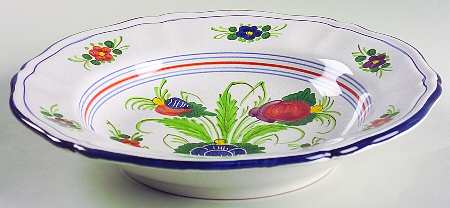 Garofano Large Rim Soup Bowl
