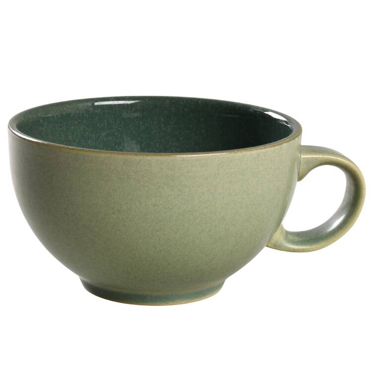 Calm (Dark Green & Matte) Flat Cup
