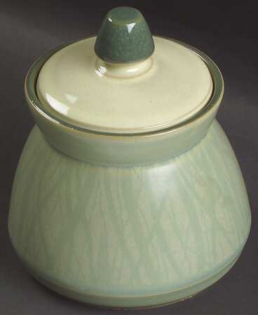 Calm (Dark Green & Matte) Sugar Bowl & Lid