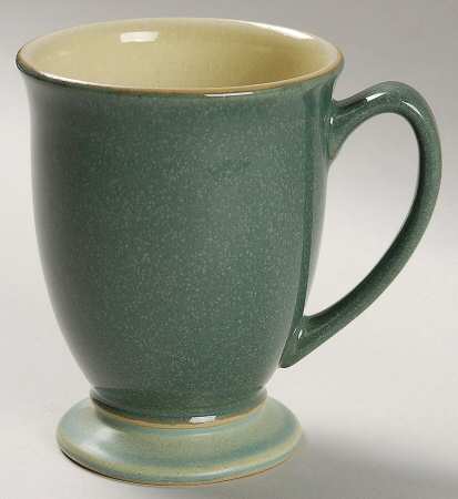 Calm (Dark Green & Matte) Footed Mug