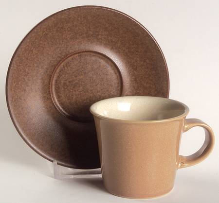 Energy Cinnamon Flat Demitasse Cup & Saucer Set