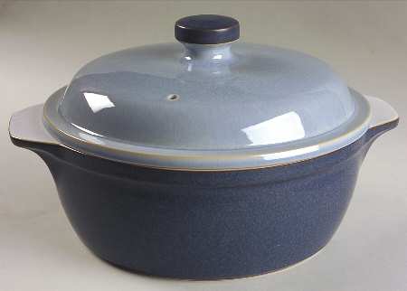 Blue Jetty 2 Qt Round Covered Casserole