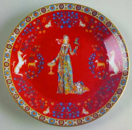Dame A La Licorne Canape Plate