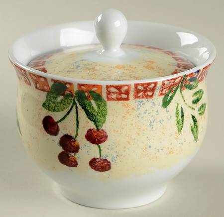 Scandinavian Orchard Sugar Bowl & Lid