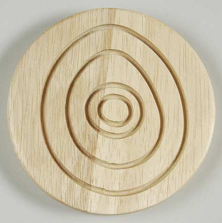 Fire (No Swirl Design) Wood Coaster
