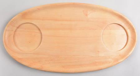 Holiday Harvest Wood Hostess Tray-No Bowls